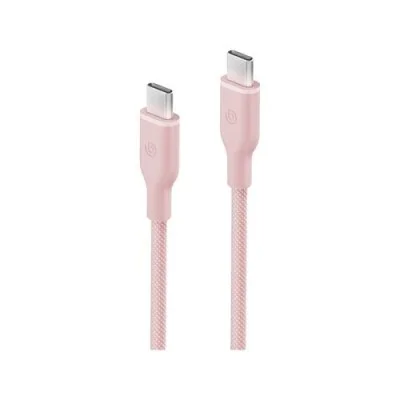 Bazic Gocharge Weave Usb-C To Usb-C 480Mbps 60W Cable 1.5M - Pink